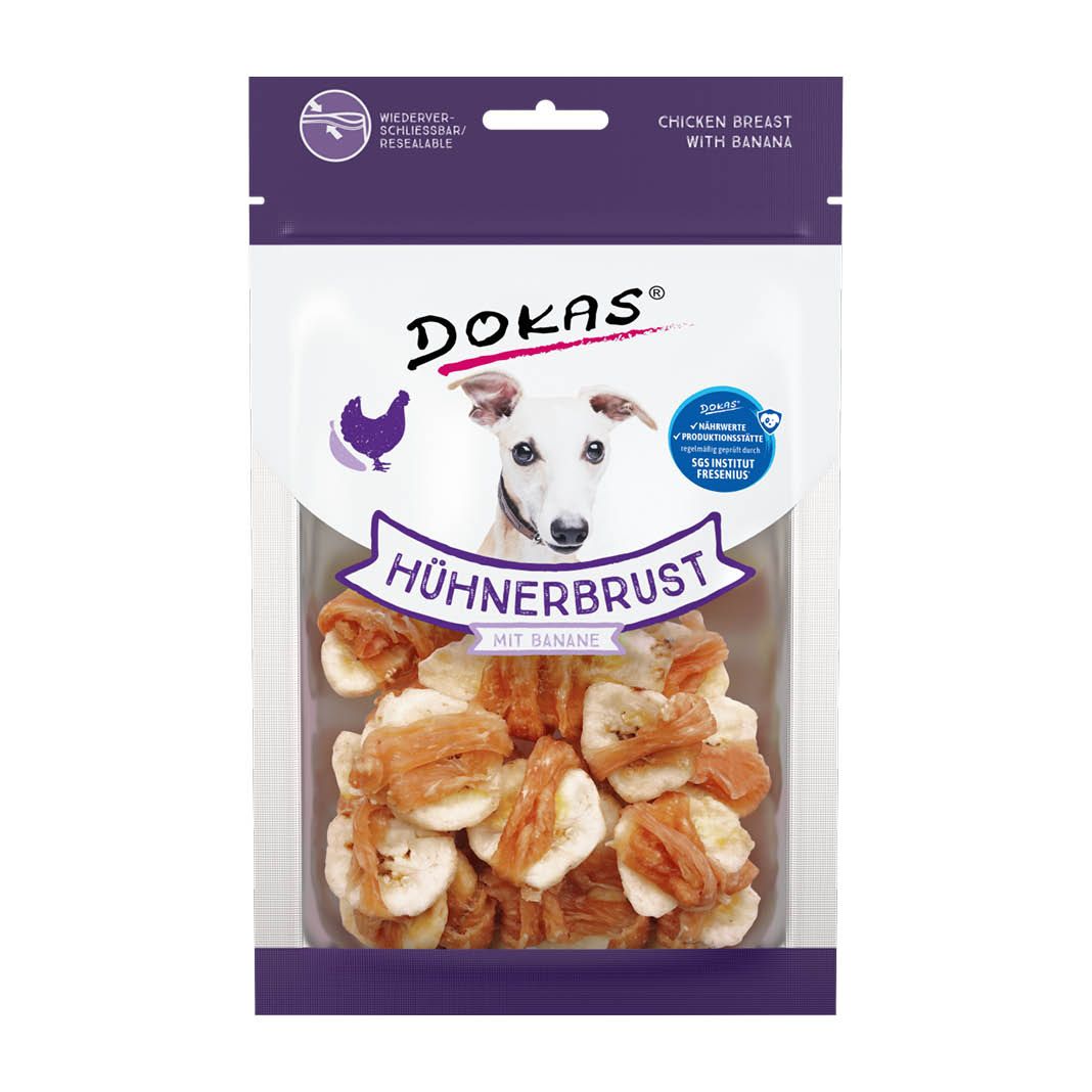 Dokas Hühnerbrust mit Banane | 70 g