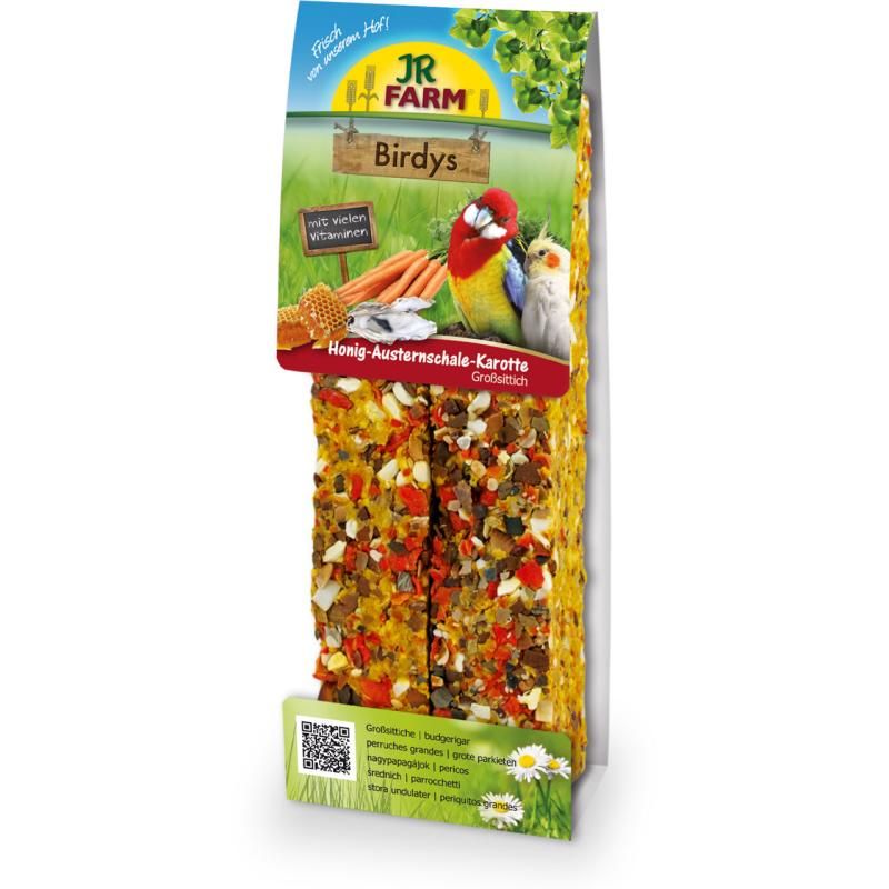 JR Birdys Großsittich Honig-Austernschale-Karotte | 5 x 260 g