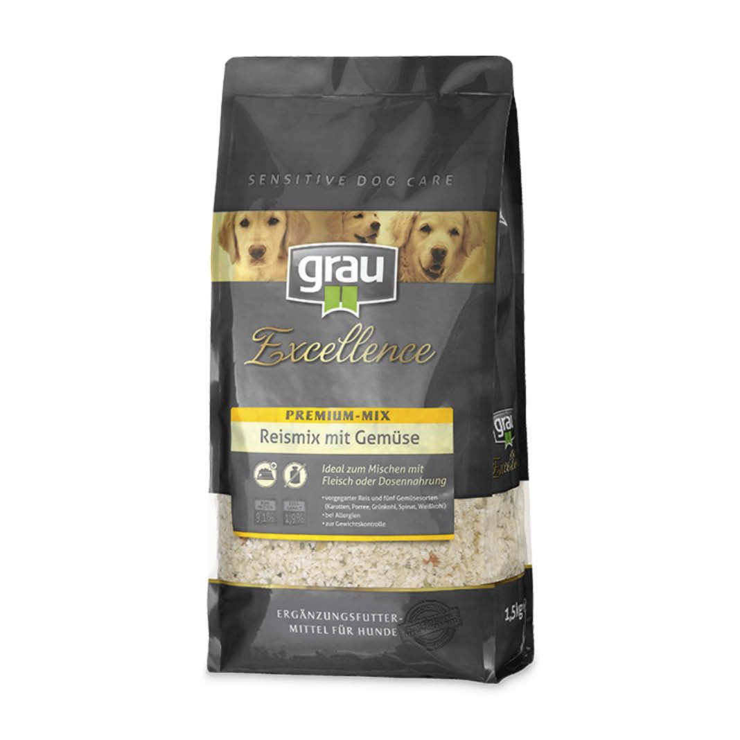 Grau Hund Exc SDC Premium Mix Reismix | 1,5 kg