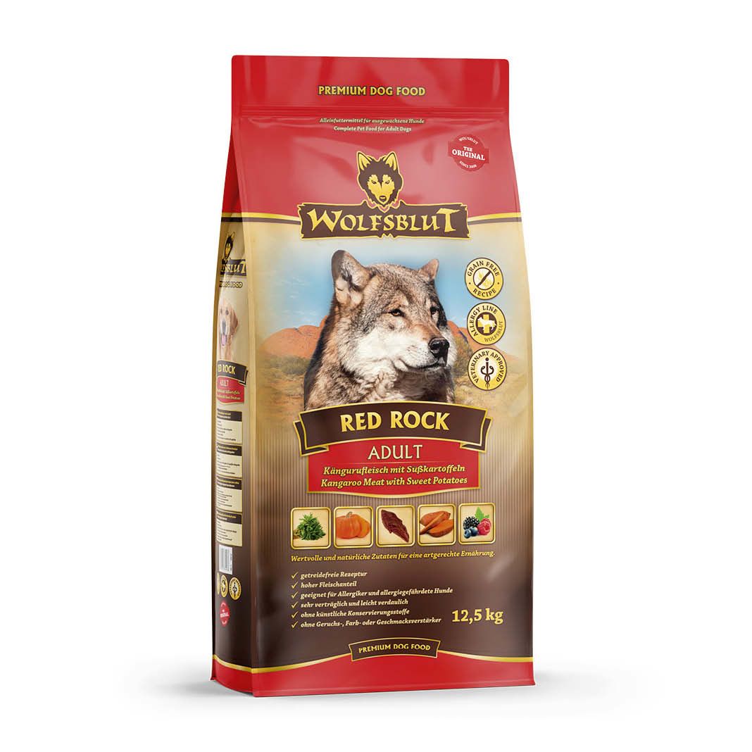 Wolfsblut Red Rock Adult - Känguru mit Kürbis | 12,5 kg
