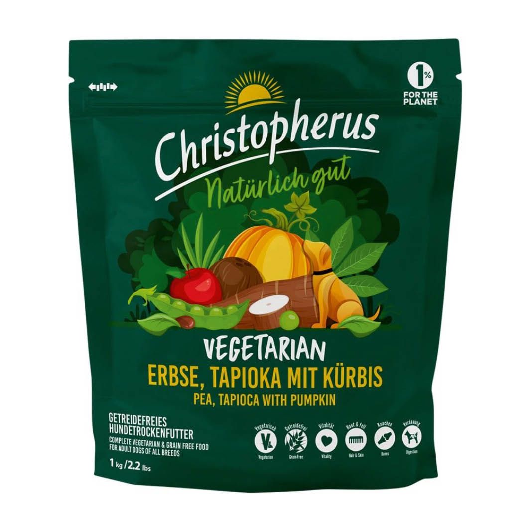 Christopherus Vegetarian - Erbse, Tapioka mit Kürbis | 1 kg