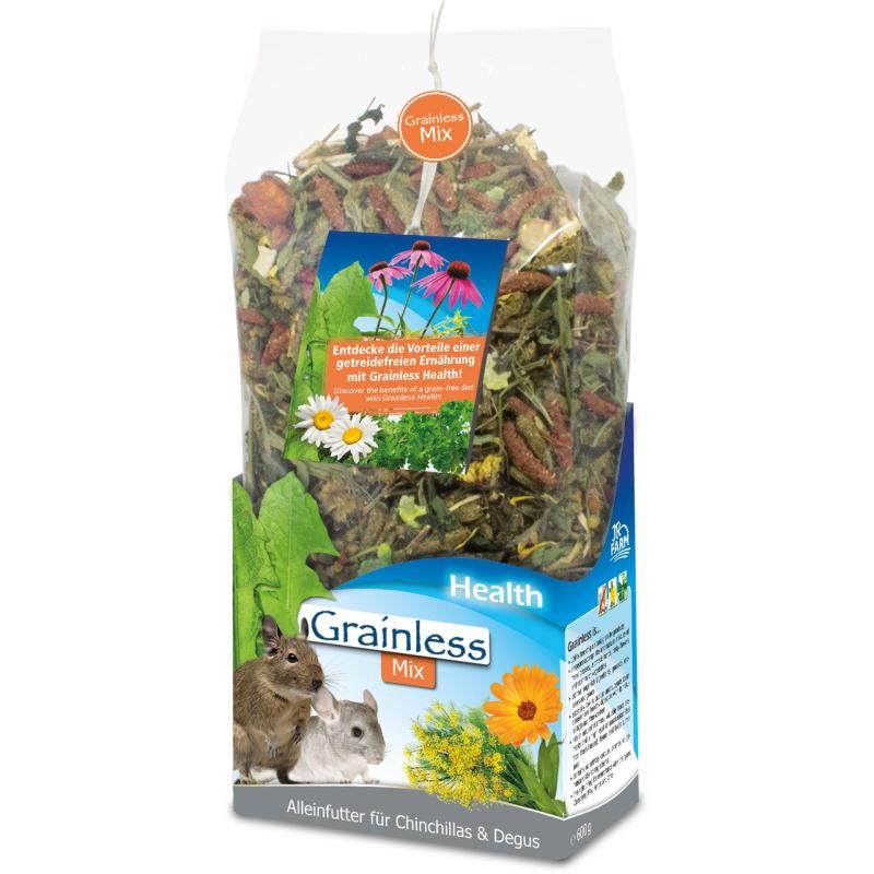 JR Farm Grainless Health Mix Chinchilla & Degu | 4 x 600 g