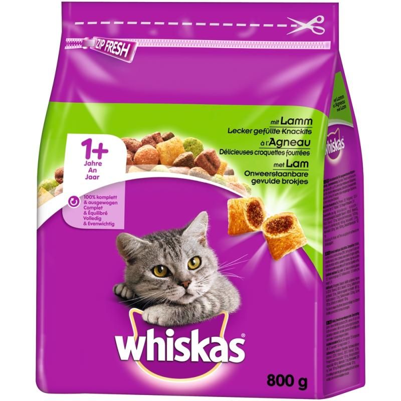 WHISKAS® 1+ mit Lamm | 800 g