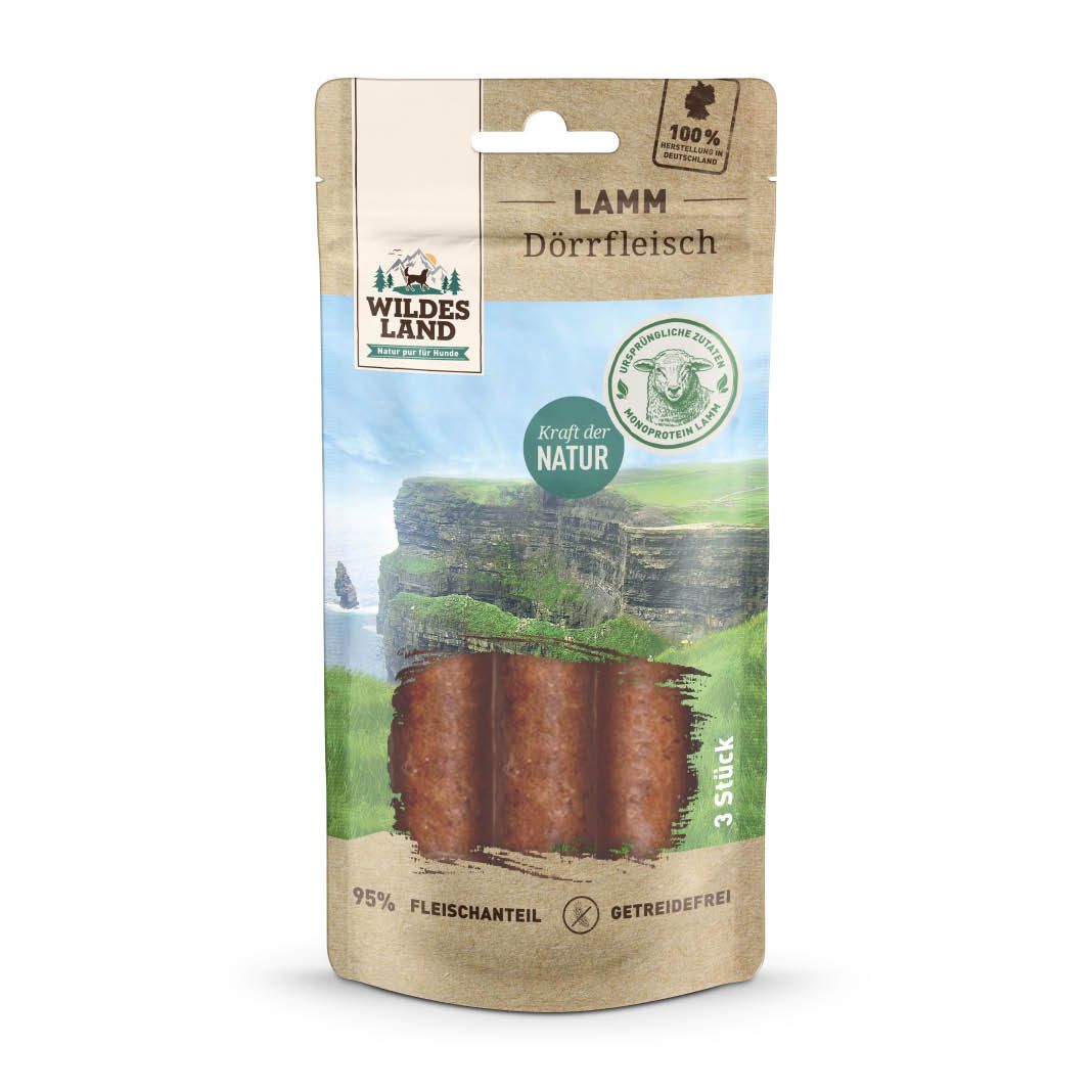 Wildes Land Dörrfleisch - Lamm 3 Stück | 65 g