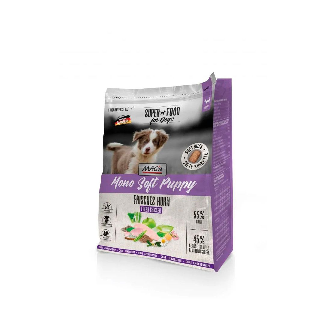 MAC's - Dog - Mono Soft Puppy - Frisches Huhn | 3 x 4 kg