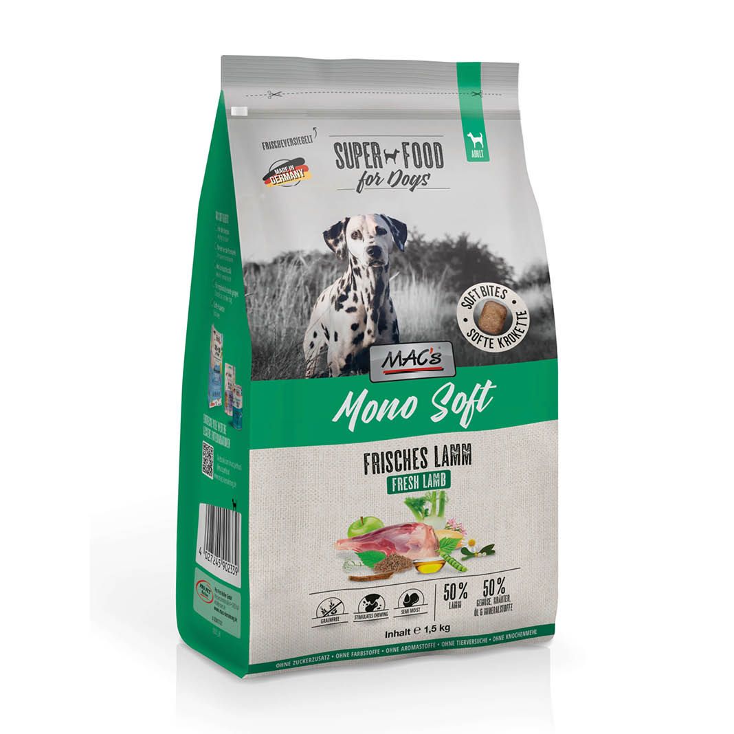 MAC's - Dog - Mono Soft - Frisches Lamm | 1,5 kg