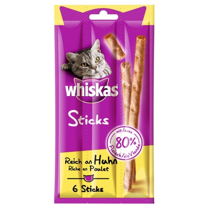 WHISKAS® Sticks Reich an Huhn | 6 Stck.