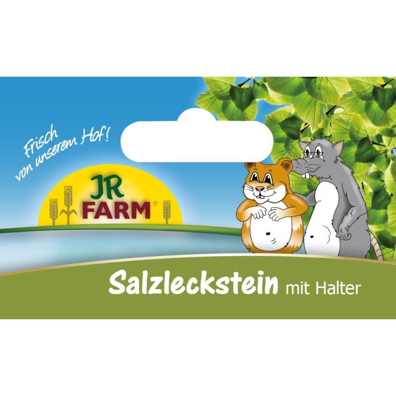 JR Farm Salzleckstein mit Halter | 80 g