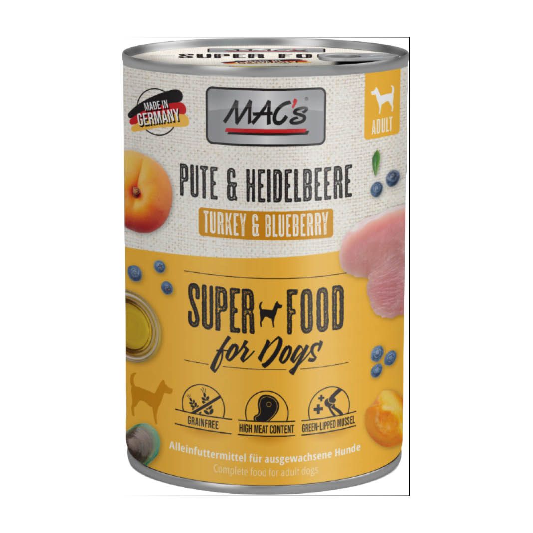 MAC's - Dog - Pute & Heidelbeeren | 12 x 400 g