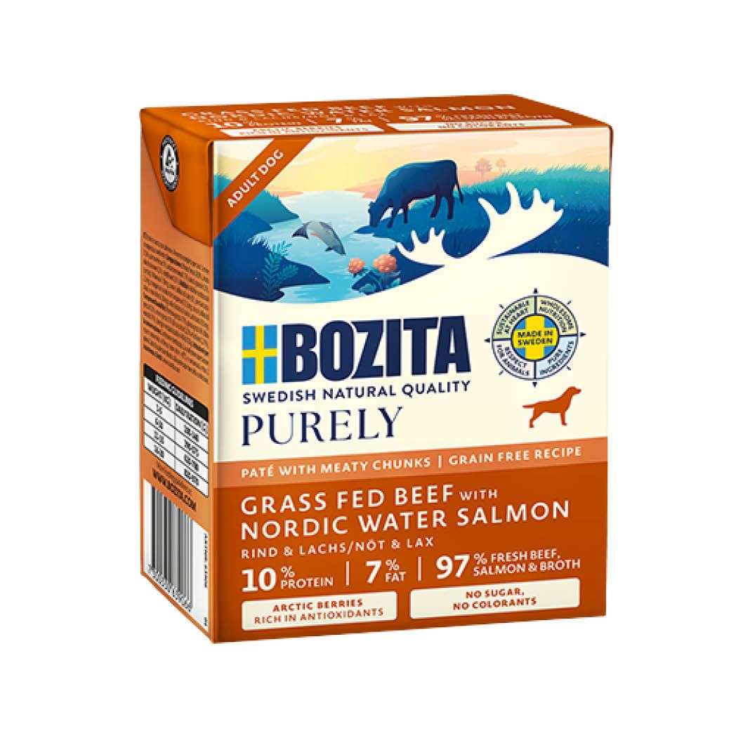 Bozita Purely Paté mit Rind & Lachs | 6 x 370 g Bozita Purely Paté