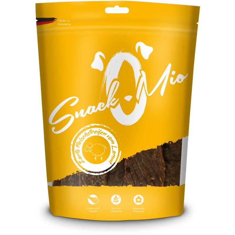 SnackOMio Hundesnack Zarte Fleischstreifen vom Lamm | 125 g
