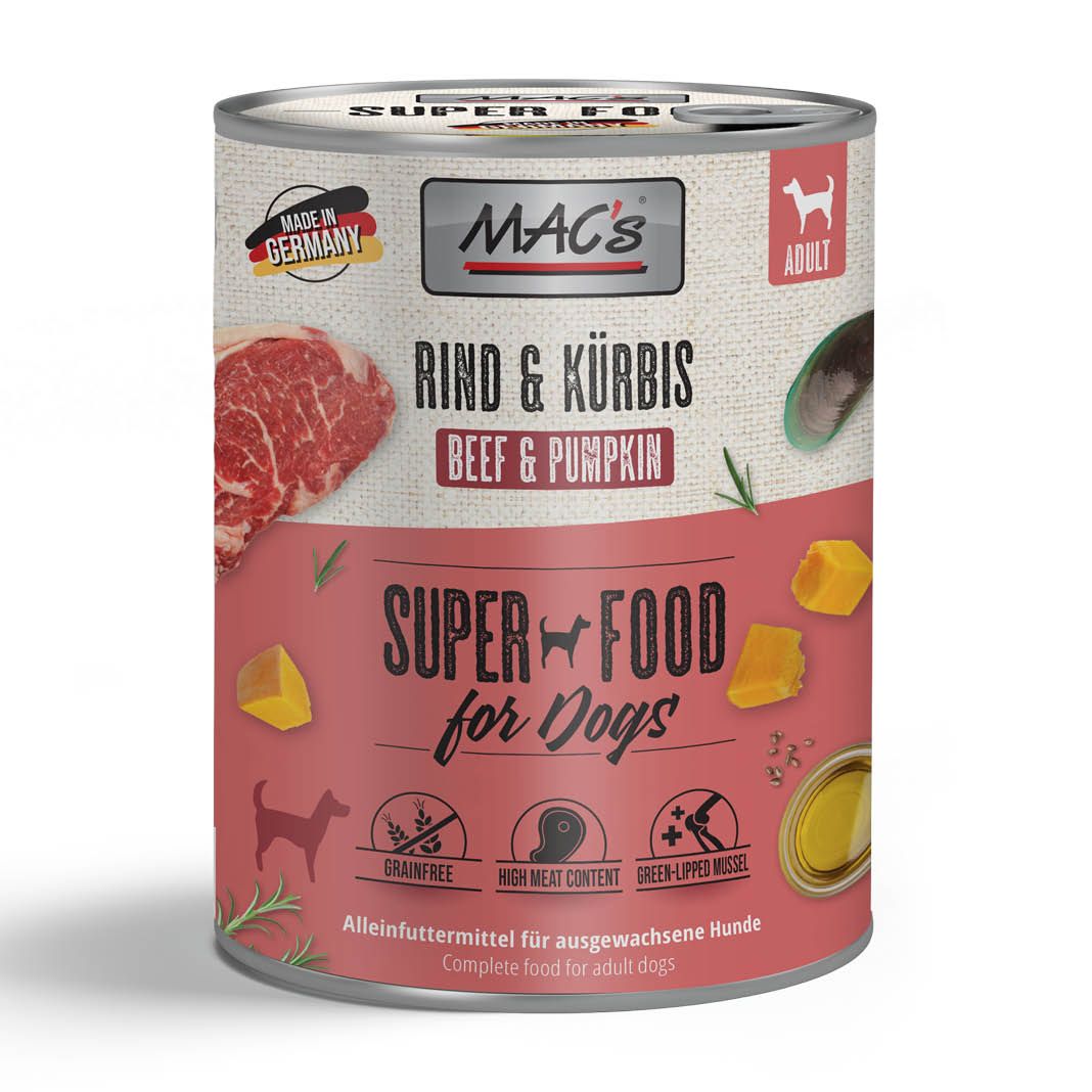 MAC's - Dog - Rind & Kürbis | 6 x 800 g