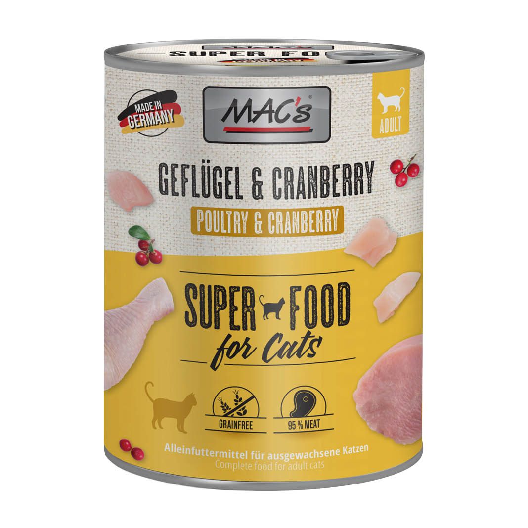 MAC's - Cat - Geflügel, Rind & Cranberry | 6 x 800 g