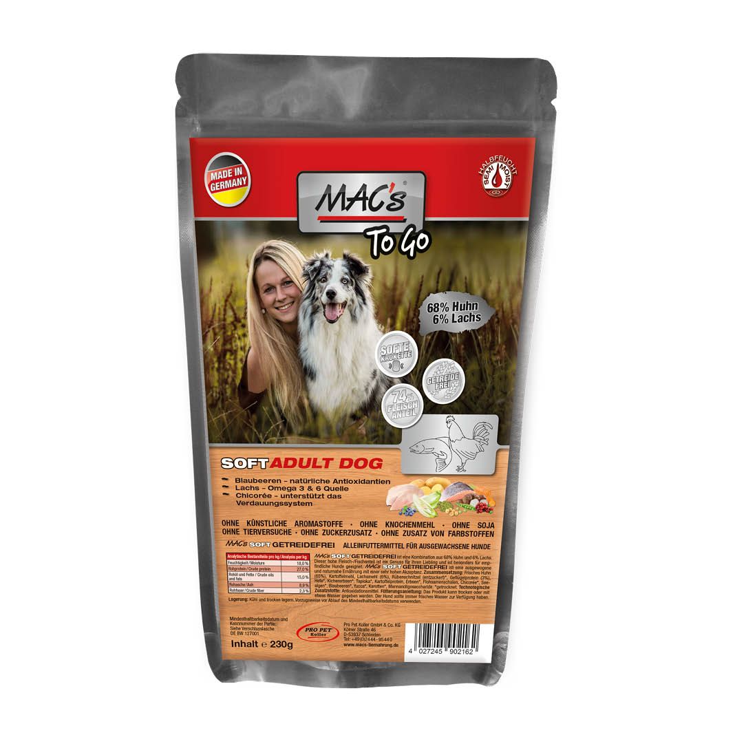 MAC's - Dog - Soft "to go" Huhn & Lachs | 6 x 230 g