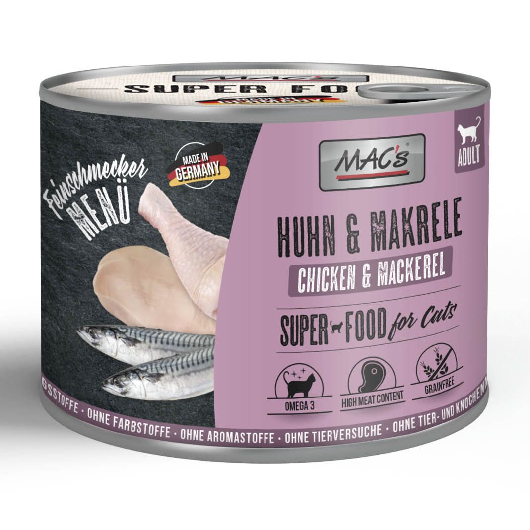 MAC's - Cat - Feinschmecker Menü - Huhn & Makrele | 6 x 200 g