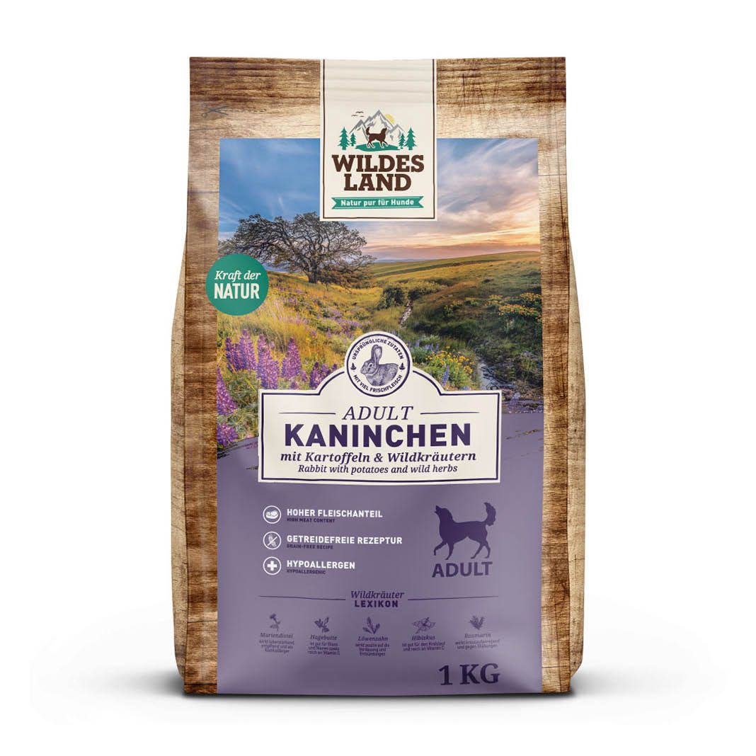 Wildes Land Classic Adult - Kaninchen mit Kartoffeln und Wildkräutern | 1 kg