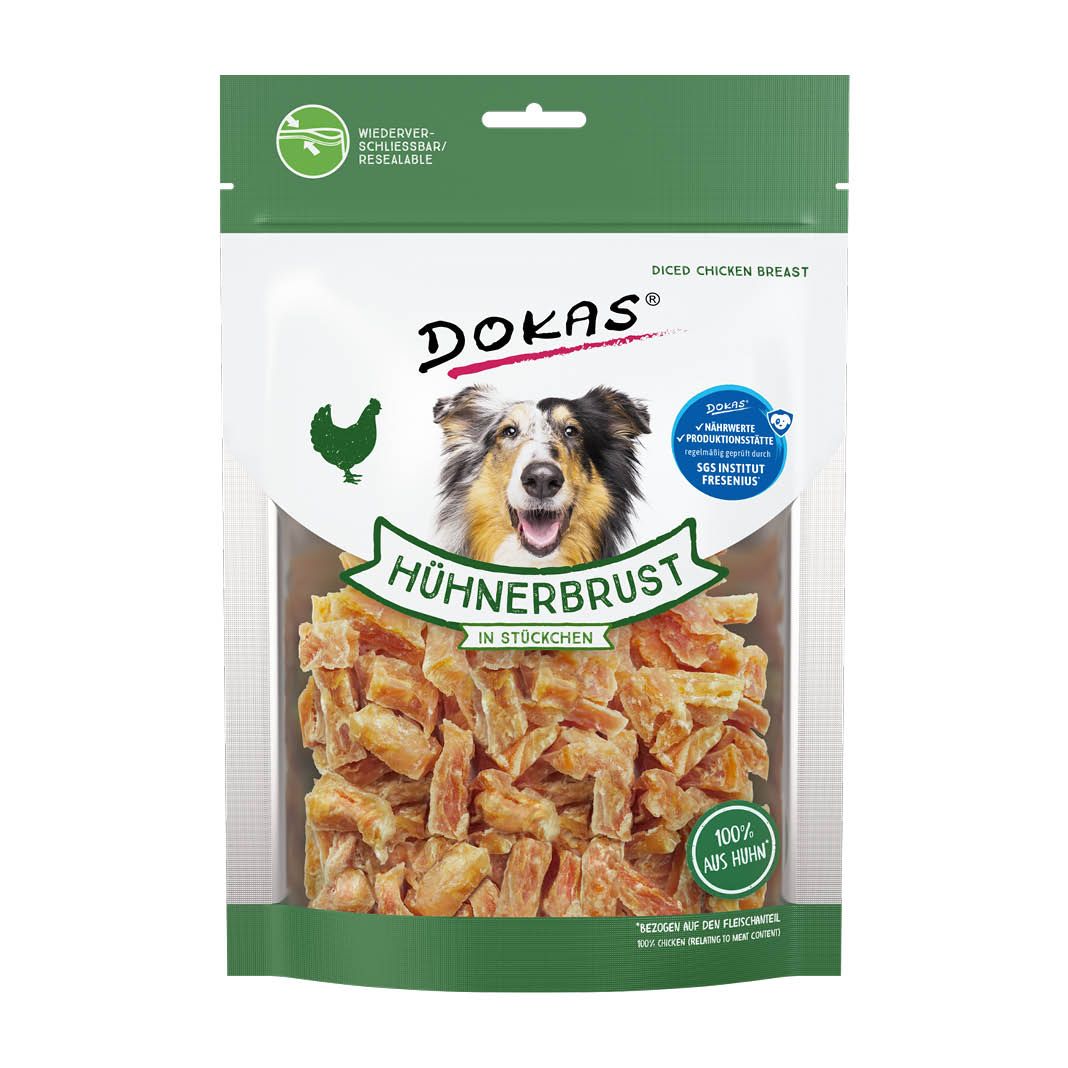 Dokas Hühnerbrust in Stückchen | 9 x 200 g