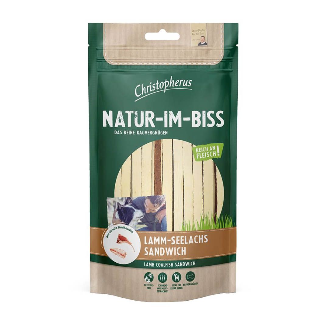Christopherus Natur-Im-Biss - Lamm-Seelachs Sandwich | 70 g