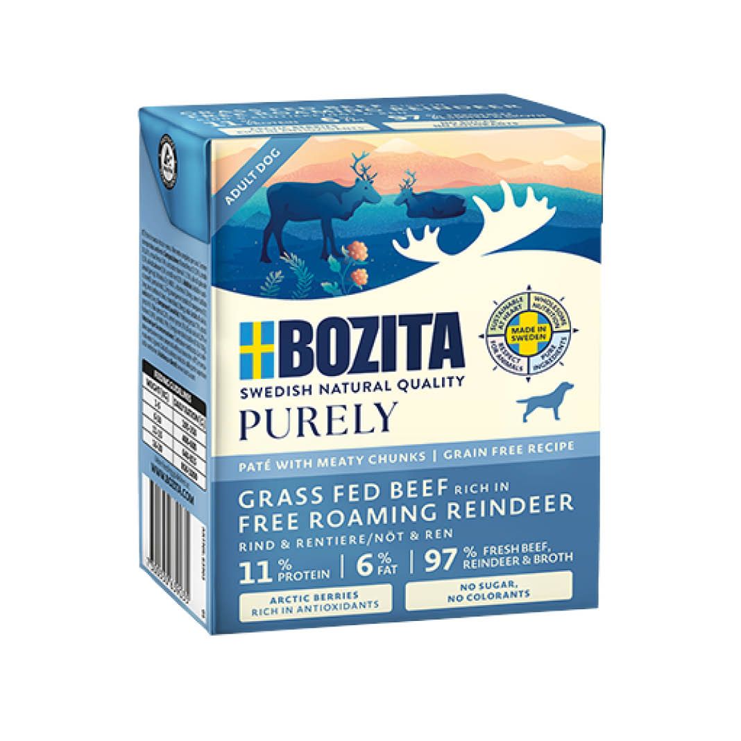 Bozita Purely Paté mit Rind & Rentier | 6 x 370 g Bozita Purely Paté