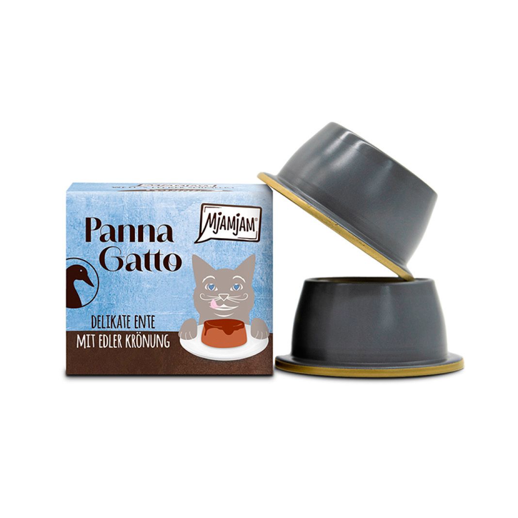 MjAMjAM - Panna Gatto - delikate Ente mit edler Krönung (12 x 2 =) | 24 x 80 g MjAMjAM - Panna Gatto