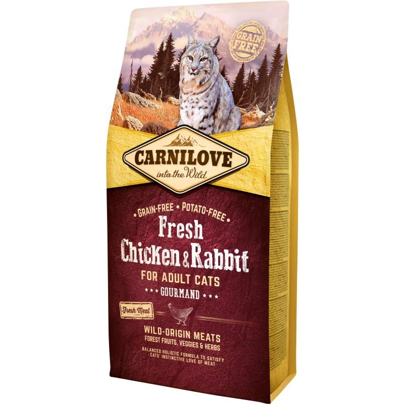 Carnilove Cat Adult Fresh - Huhn & Kaninchen - Feinschmecker | 6 kg