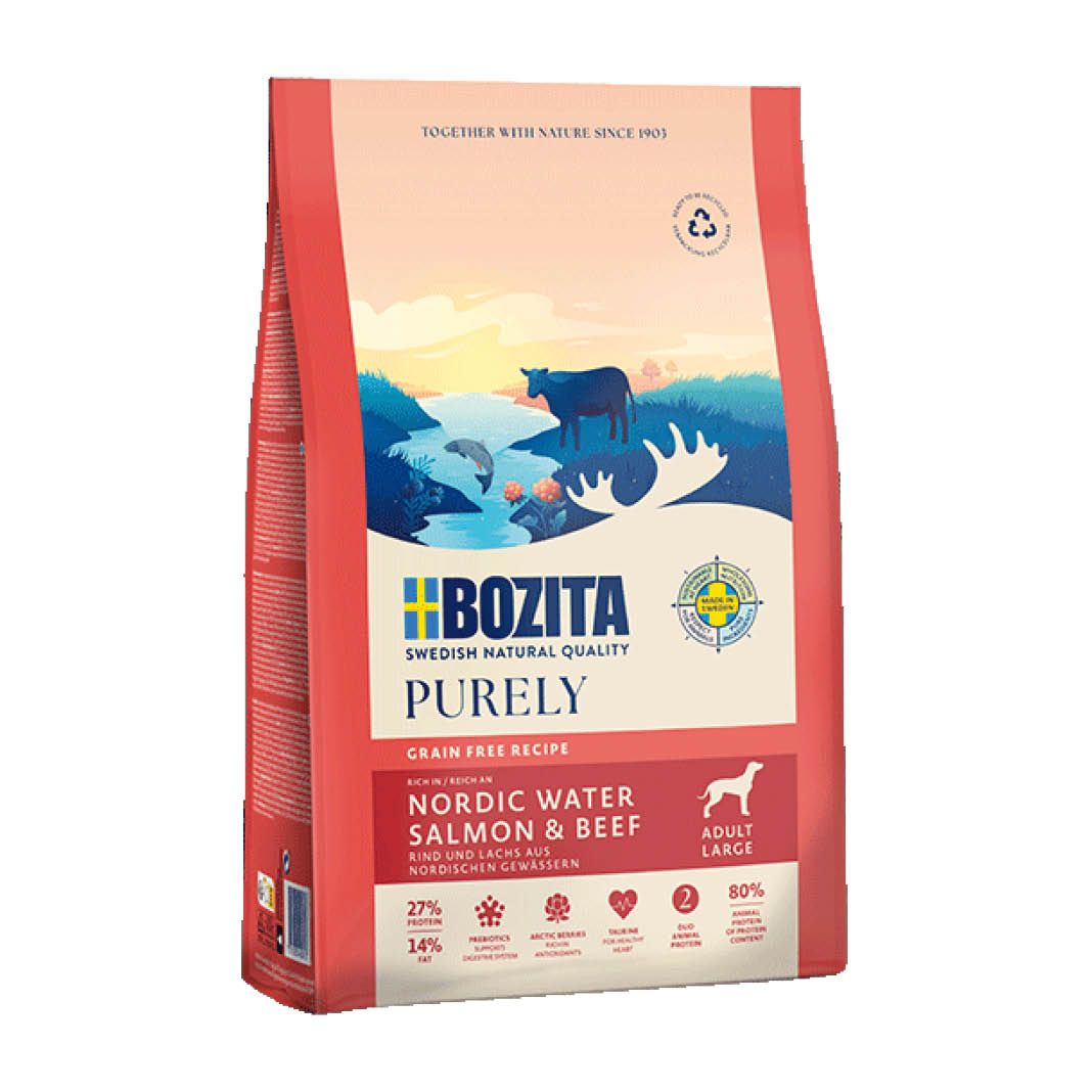 Bozita Purely Adult Large Lachs & Rind - Getreidefrei | 11 kg