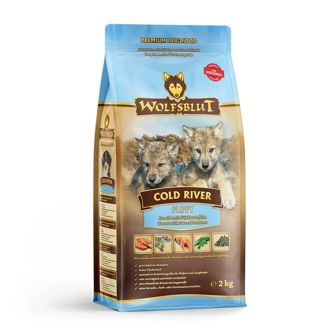 Wolfsblut Cold River Puppy - Forelle mit Süßkartoffel | 2 kg