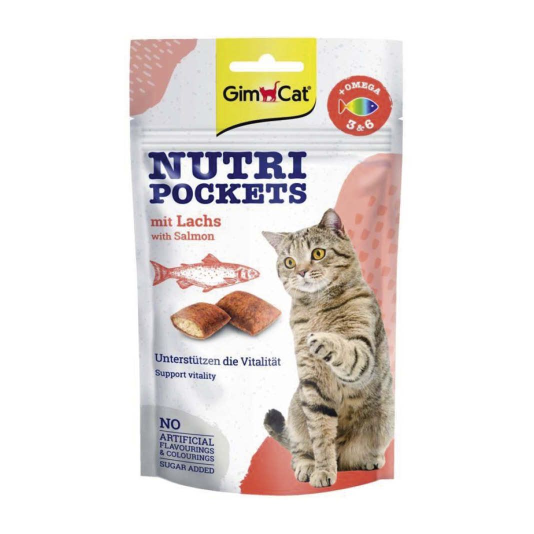 GimCat Nutri Pockets Lachs & Omega 3+6 | 60 g