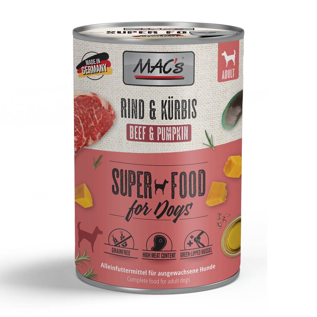 MAC's - Dog - Rind & Kürbis | 12 x 400 g