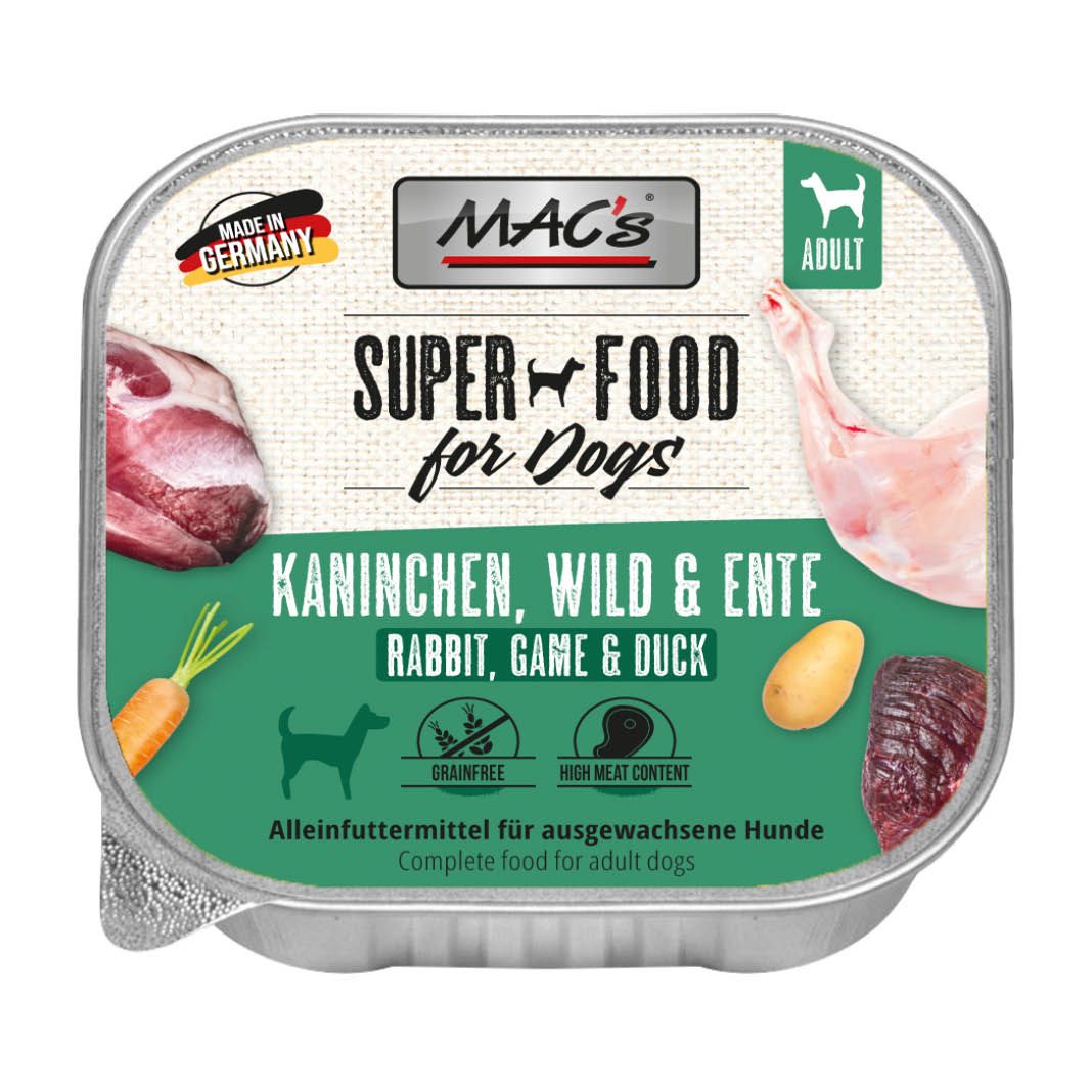 MAC's - Dog - Kaninchen, Wild & Ente | 10 x 150 g