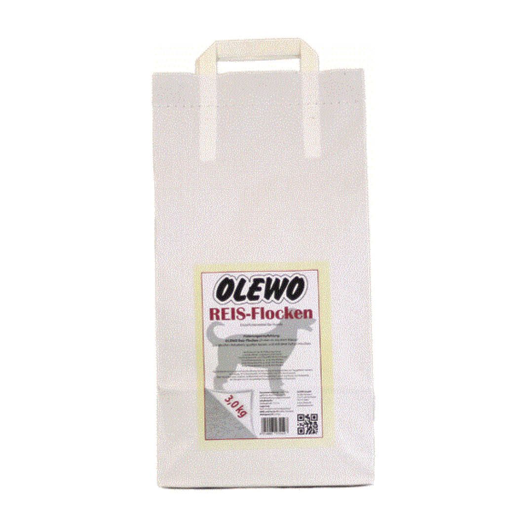 OLEWO Reis-Flocken für Hunde | 3 kg