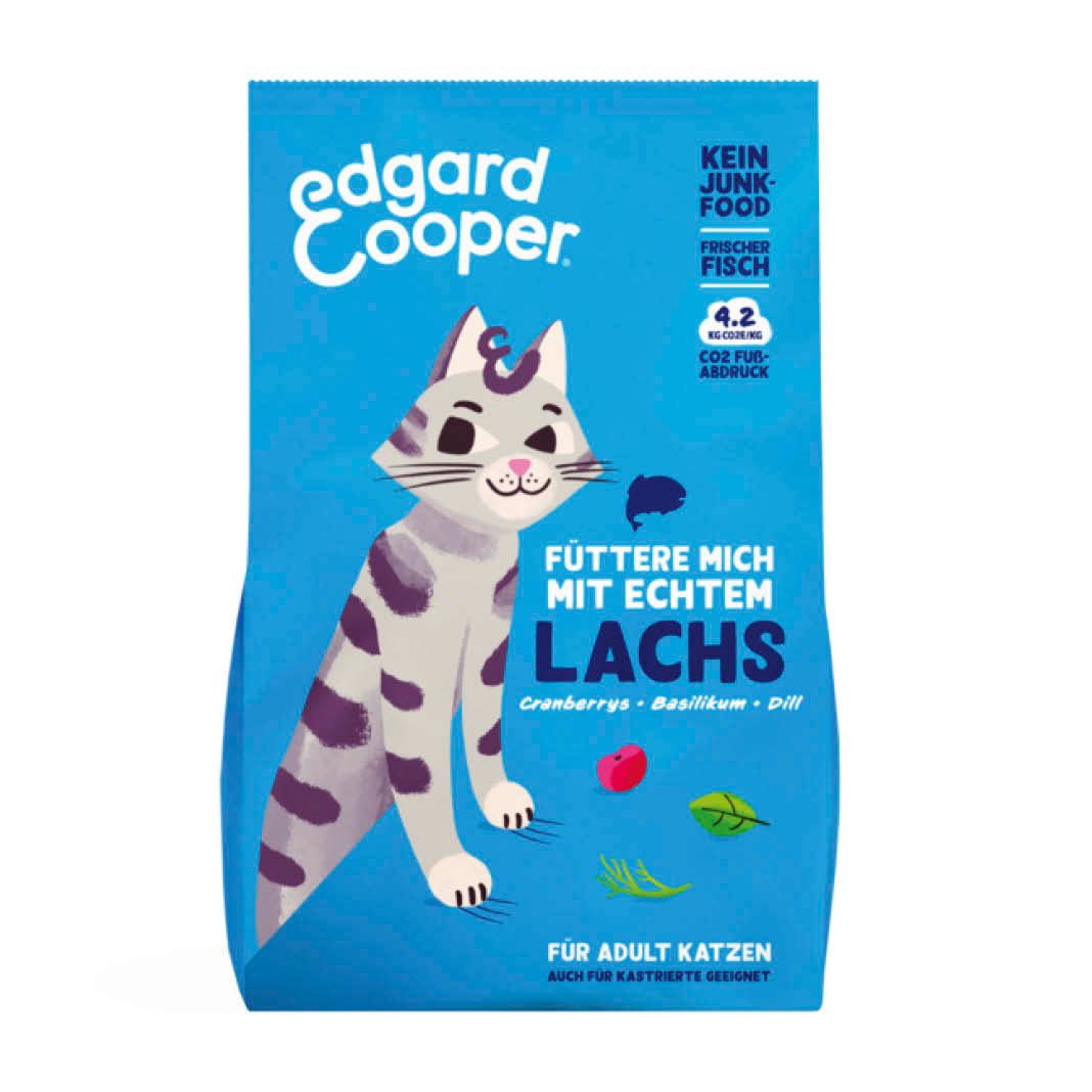 Edgard & Cooper Cat Adult - Frischer Atlantik-Lachs mit Cranberrys | 325 g