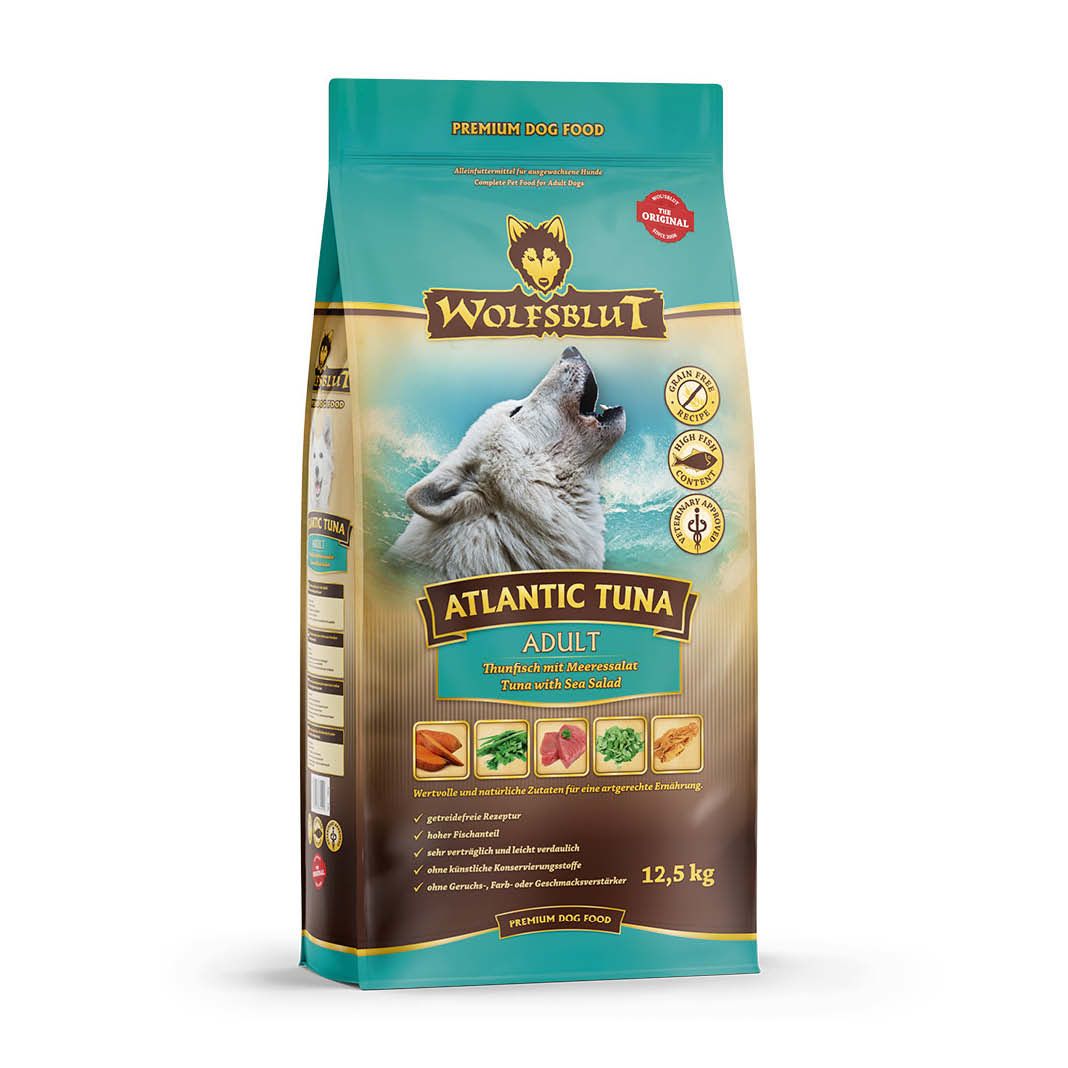 Wolfsblut Atlantic Tuna Adult - Thunfisch mit Meeressalat | 2 x 12,5 kg