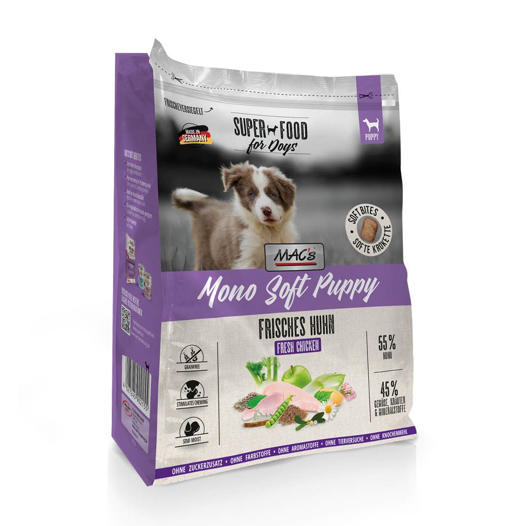 MAC's - Dog - Mono Soft Puppy - Frisches Huhn | 3 x 4 kg