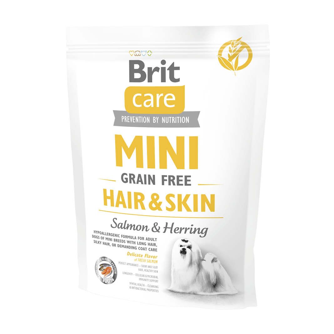 Brit Care Dog Mini - Getreidefrei Haut & Fell - Lachs & Hering | 400 g