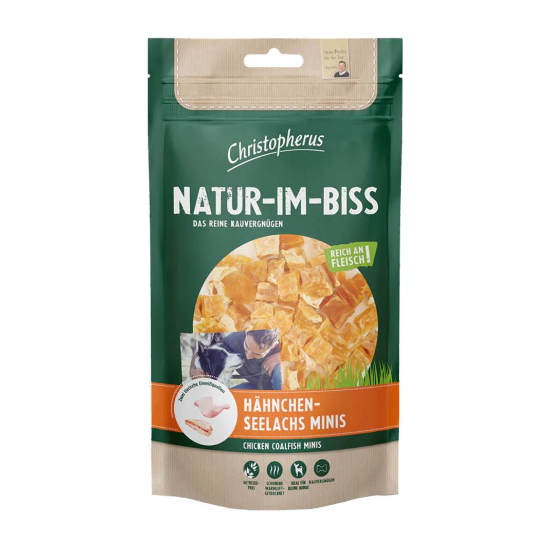 Christopherus Natur-Im-Biss - Hähnchen-Seelachs Minis | 70 g