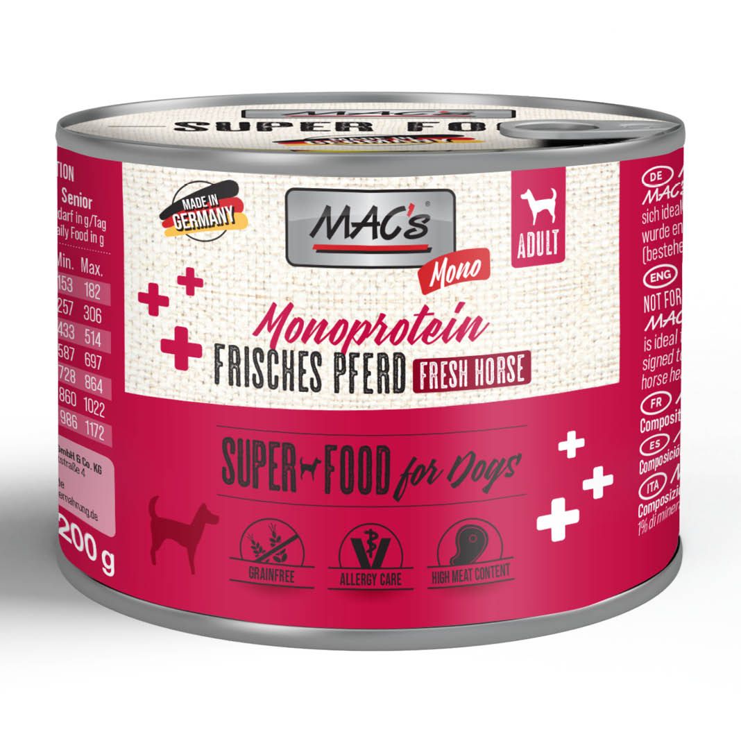 MAC's - Dog - Pferd pur | 6 x 200 g