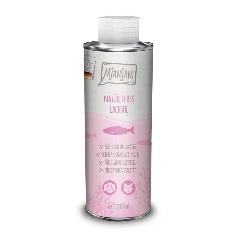 MjAMjAM Dog & Cat - natürliches Lachsöl | 500 ml