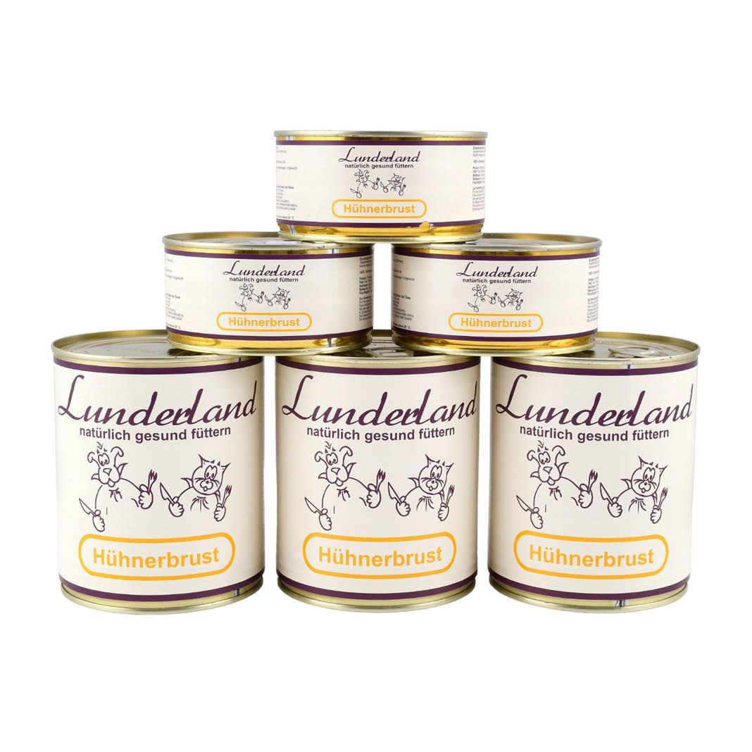 Lunderland Reinfleisch - Hühnerbrust | 12 x 300 g Lunderland Reinfleisch - Hühnerbrust | 800 g