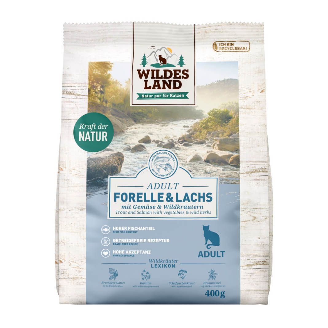 Wildes Land Cat - Classic Adult - Forelle und Lachs | 400 g