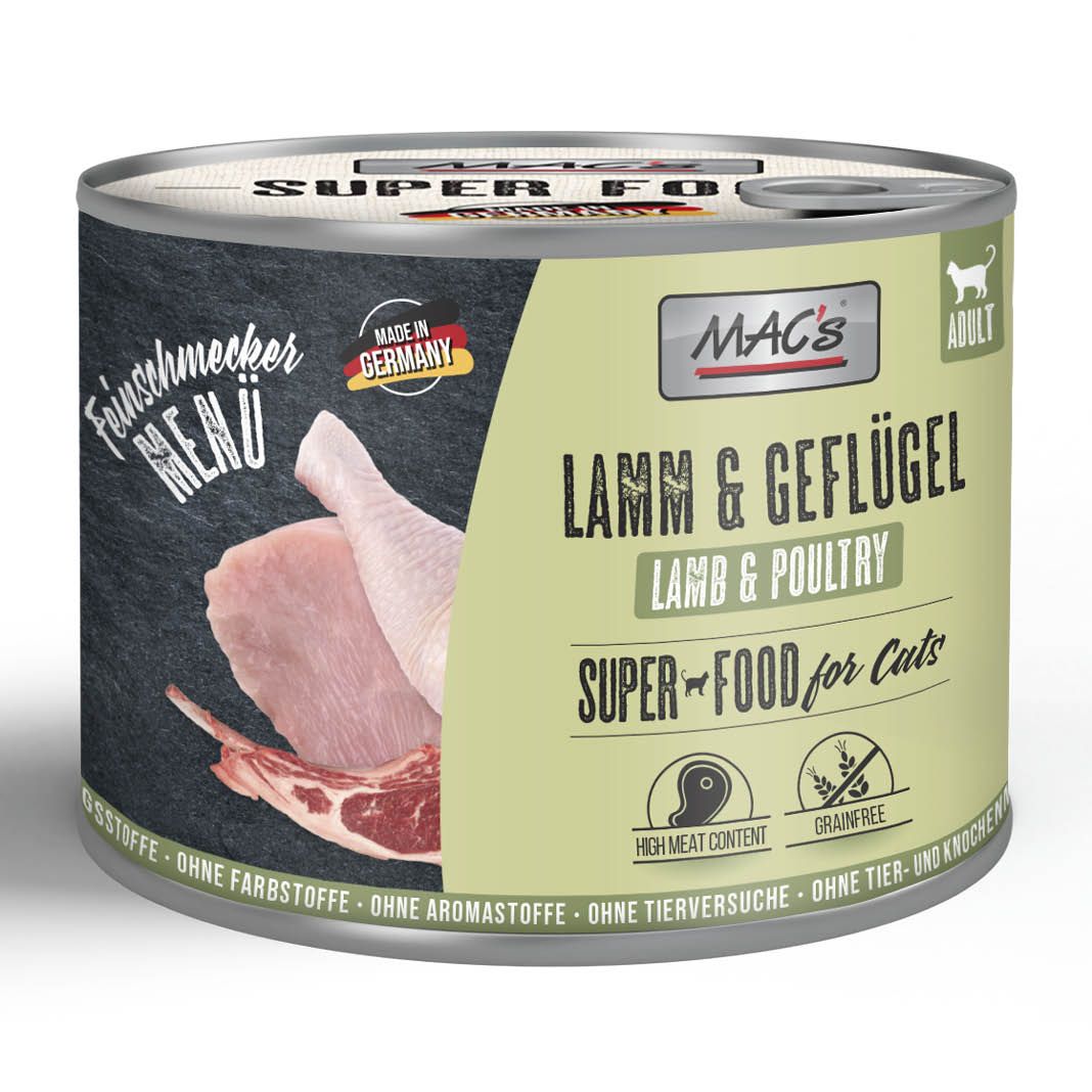 MAC's - Cat - Feinschmecker Menü - Lamm & Geflügel | 6 x 200 g