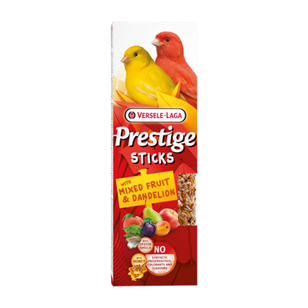 Versele Laga Prestige Sticks Kanarien mit gemischten Früchten & Löwenzahn