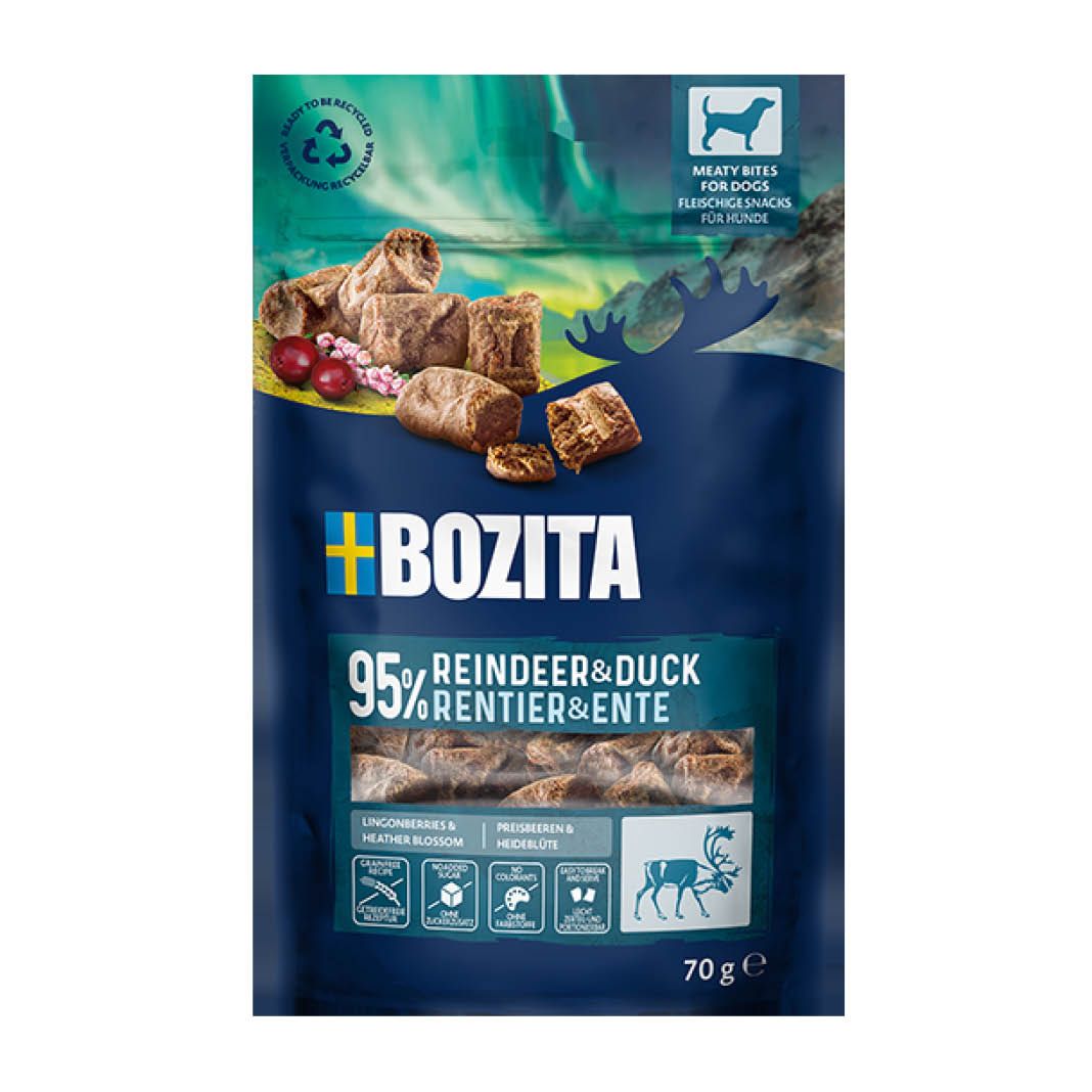 Bozita Meaty Bites Rentier & Ente | 10 x 70 g