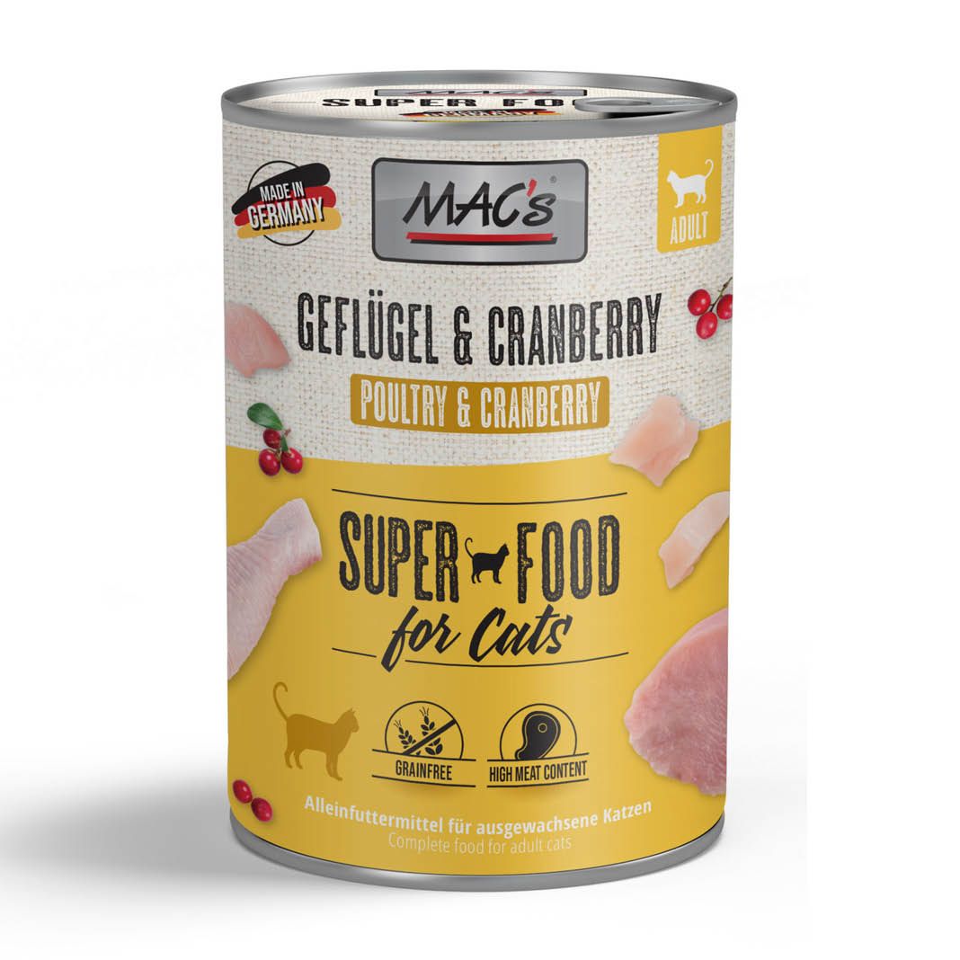 MAC's - Cat - Geflügel & Cranberry | 6 x 400 g