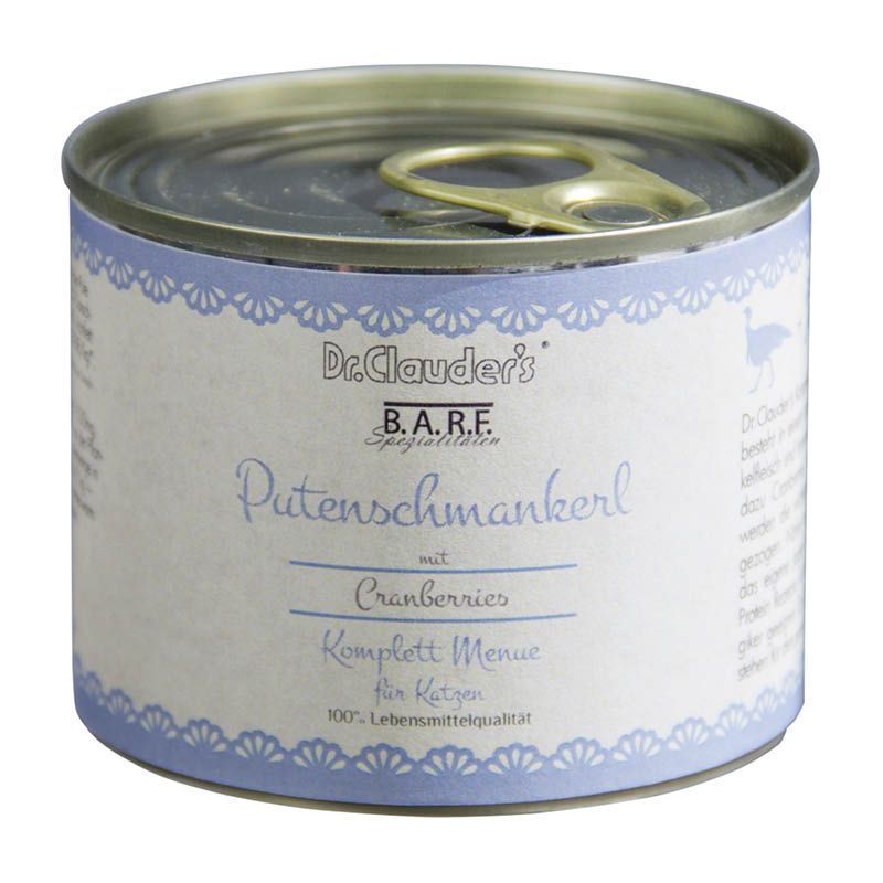 Dr. Clauder's BARF Komplett Menue Putenschmankerl | 6 x 200 g