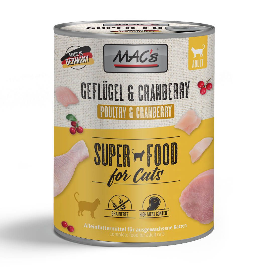 MAC's - Cat - Geflügel & Cranberry | 6 x 800 g