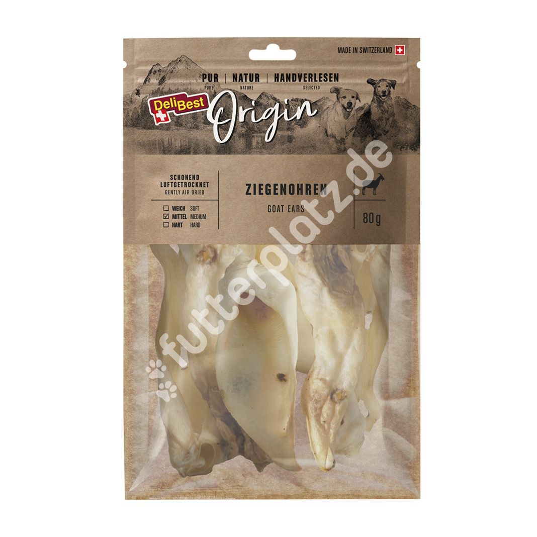 DeliBest Origin - Ziegenohren | 80 g