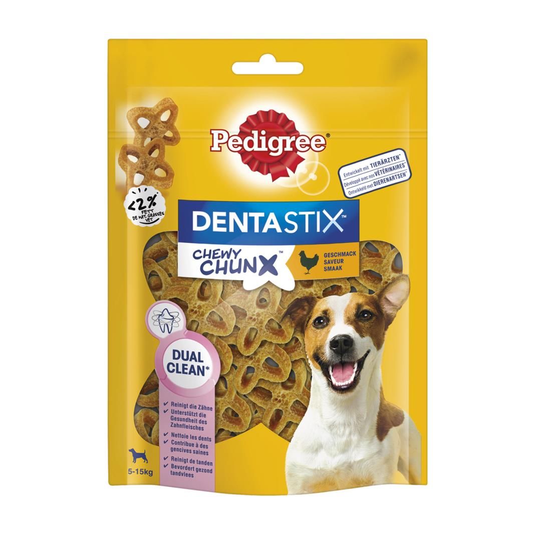 PEDIGREE® DENTASTIX™ CHEWY CHUNX™ Mini 5-15 kg mit Huhn | 5 x 68 g