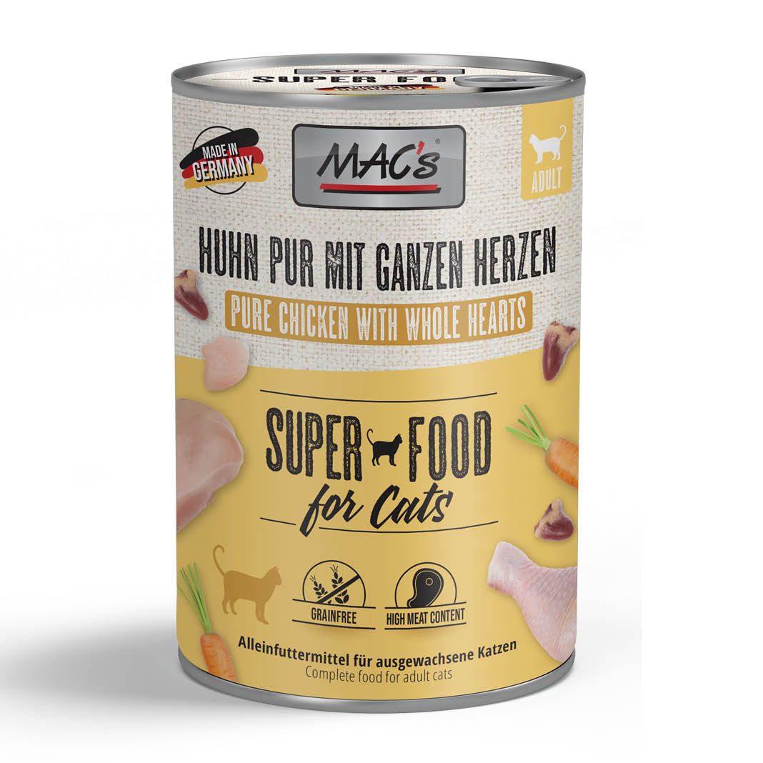 MAC's - Cat - Huhn mit ganzen Geflügelherzen | 6 x 400 g