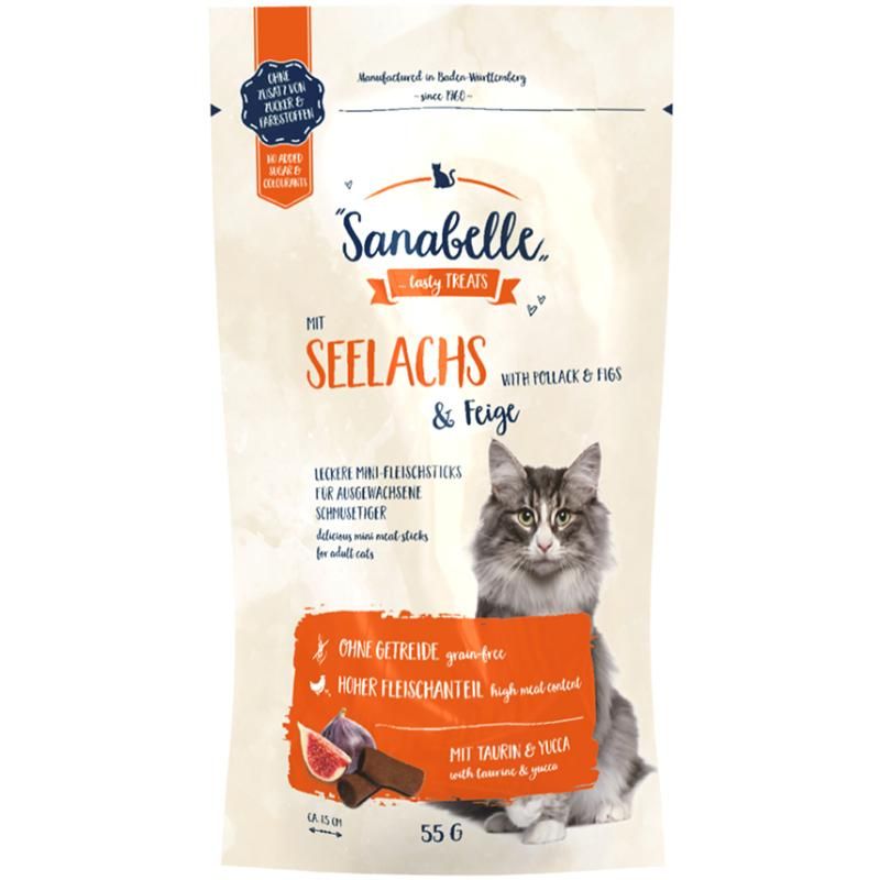 Sanabelle Cat Sticks Seelachs & Feige | 20 x 55 g